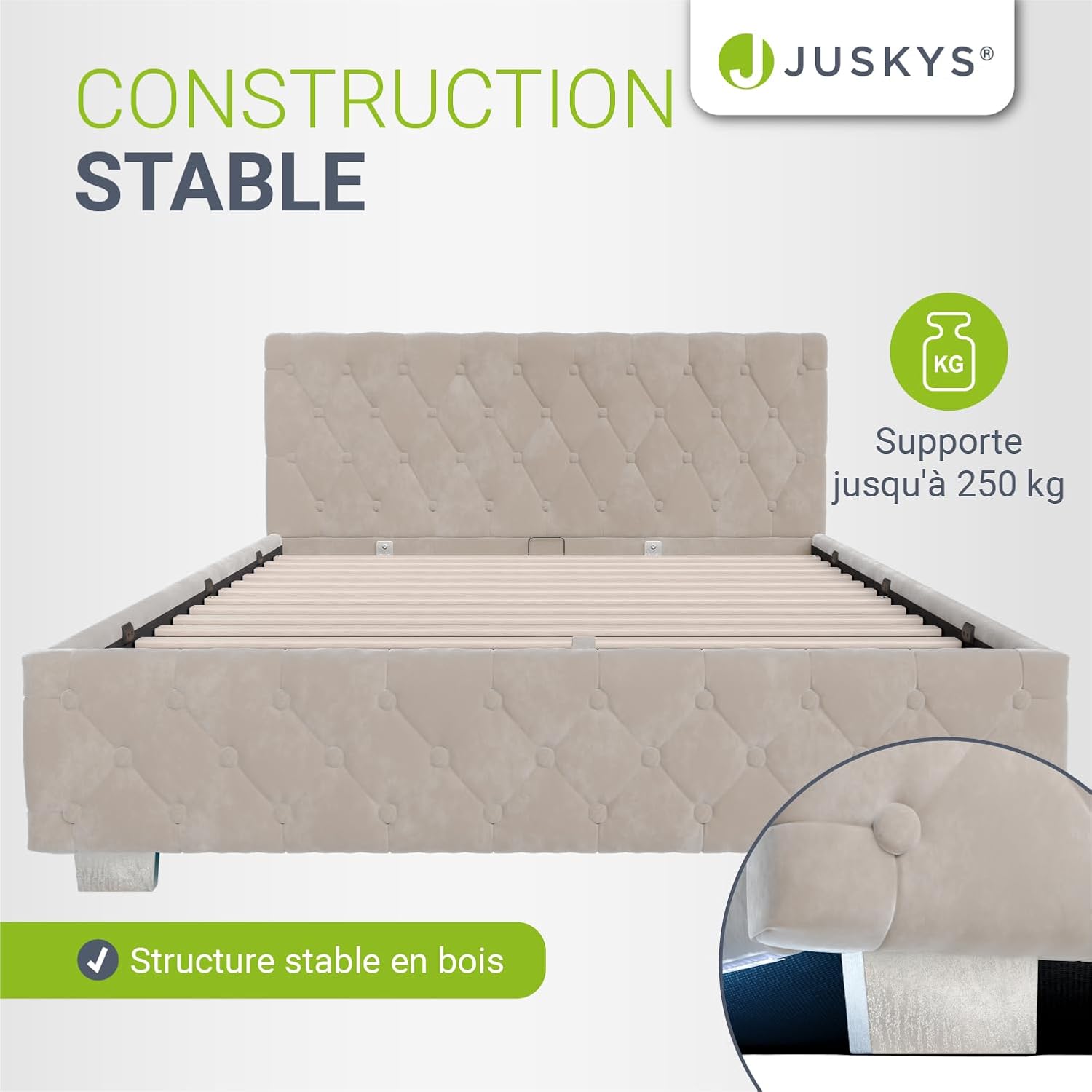 Juskys Nizza Bed Stable Construction