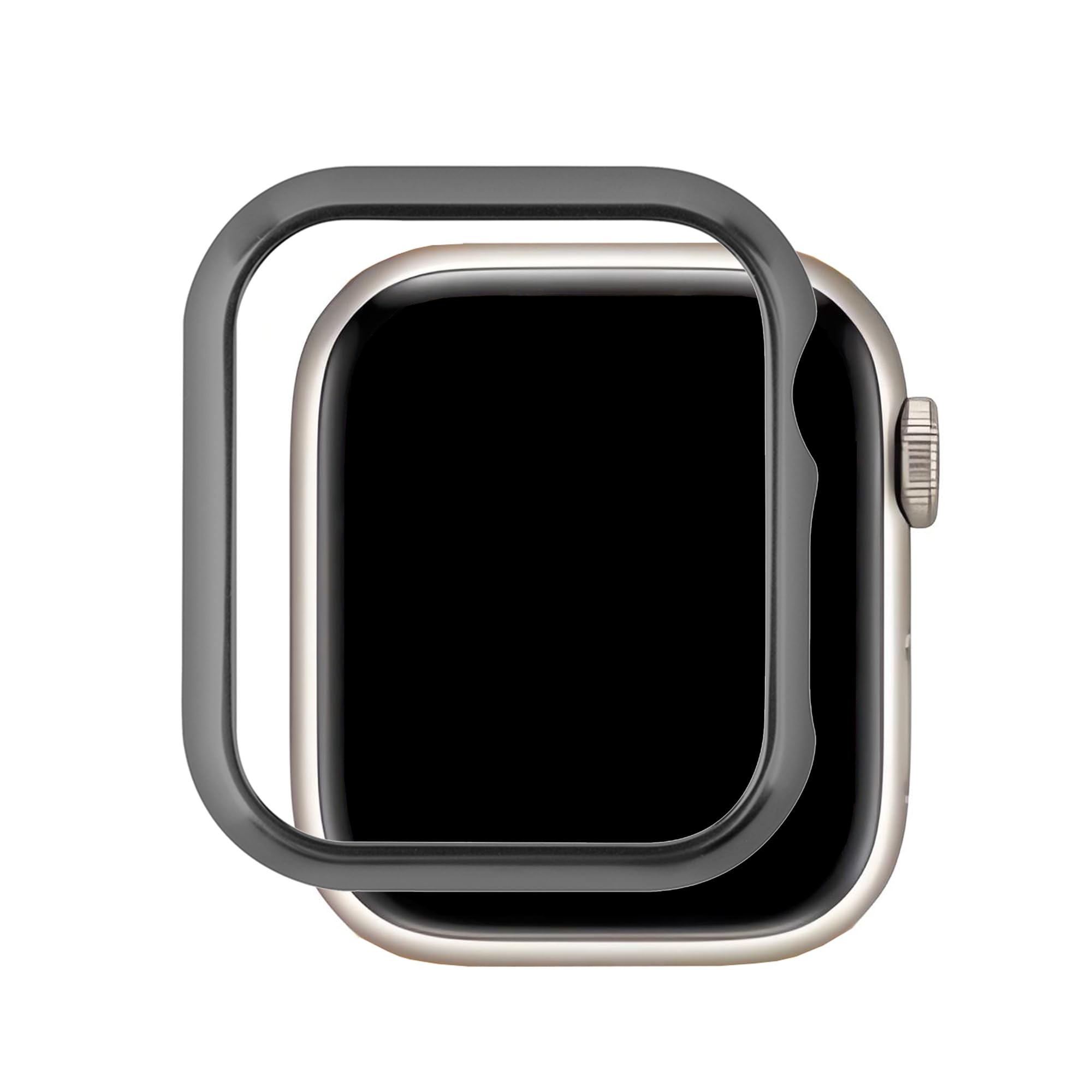 Etui ochronne, metalowe, kompatybilne z Apple Watch SE 40 mm, ultra cienkie, aluminiowe, odporne na zarysowania, brokatowe, etui ze stali nierdzewnej, kompatybilne z Apple iWatch 40 mm Series