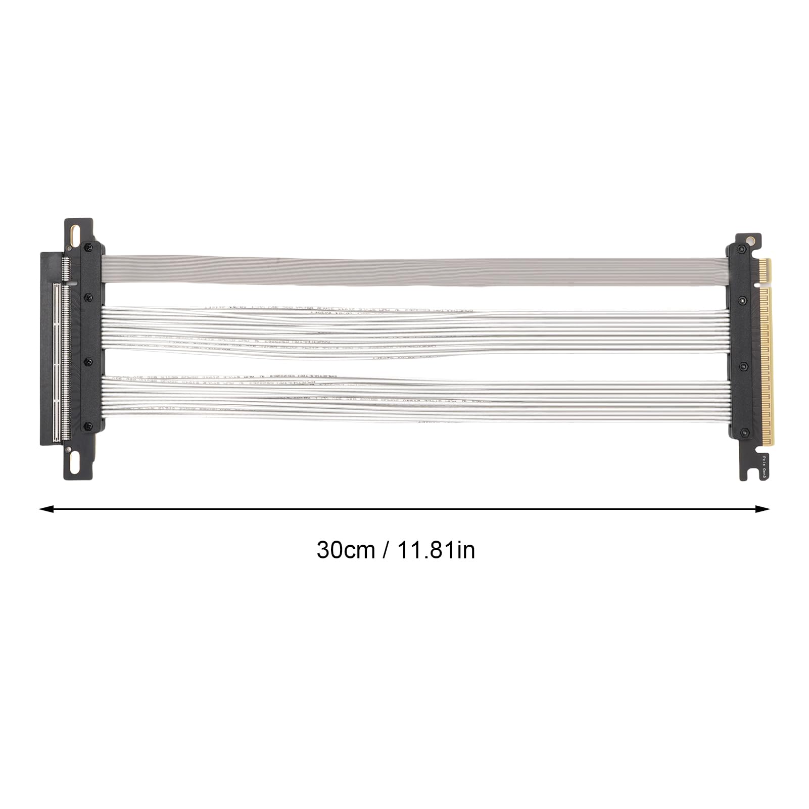 Annadue Kabel Pionowy PCIE 5.0 X16, 128 GB/S GPU GPU Karta Graficzna Przedłużająca Kabel PCIE 16X, Kompatybilny z PCIE 4.0 i WRX80/90E, RTX4090/5090/RX8900/RX7900 itp. (30cm)
