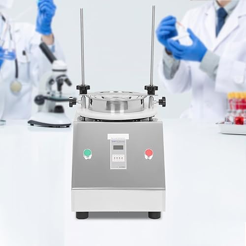 Miniatura 6 de Coctelera vibrante del tamiz del laboratorio 7 capa 110V - máquina eléctrica del tamiz del acero inoxidable 304 con el contador de tiempo de