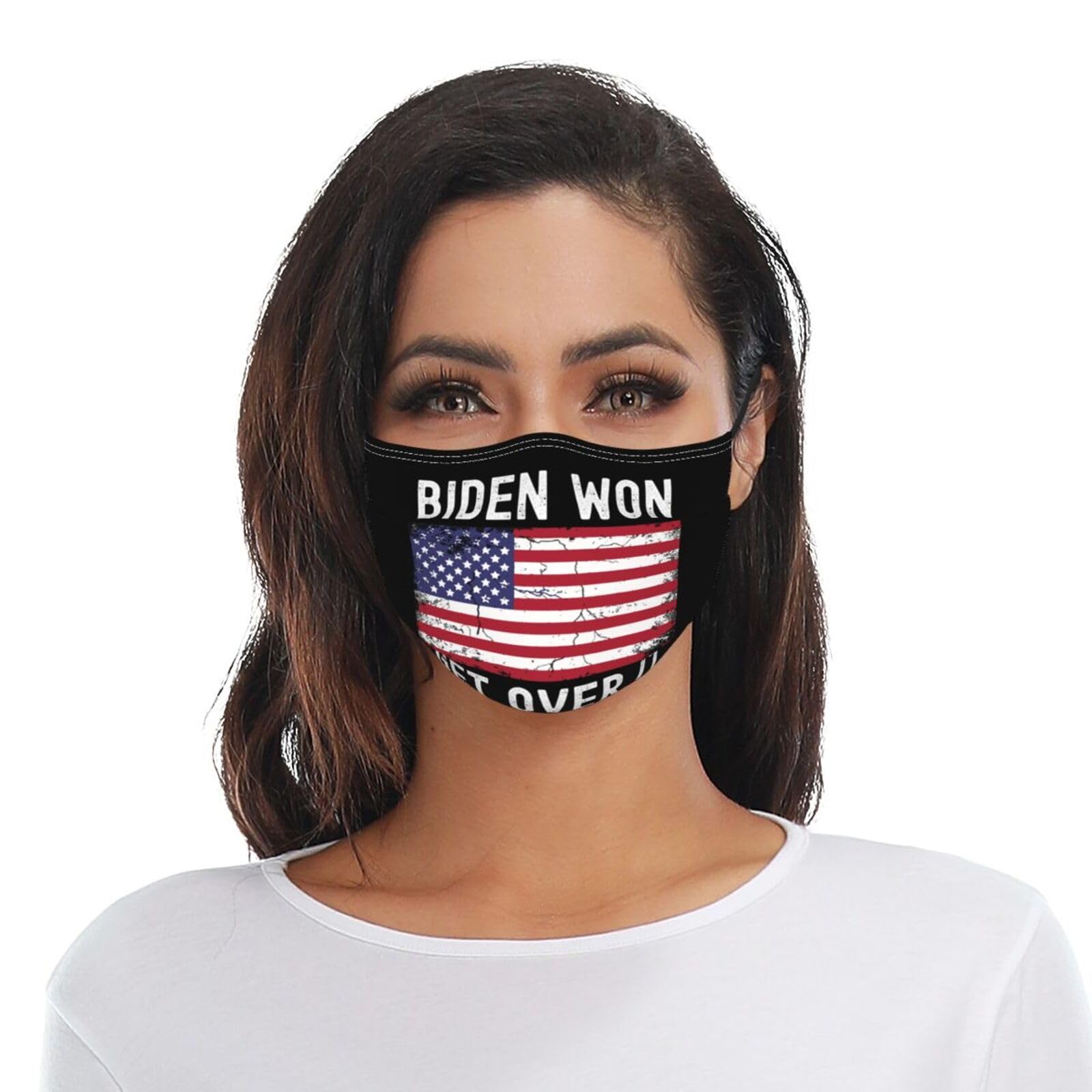 Biden Won Get Over It Adult Dust Mask Adjustable Dust Face with 2 Filter47