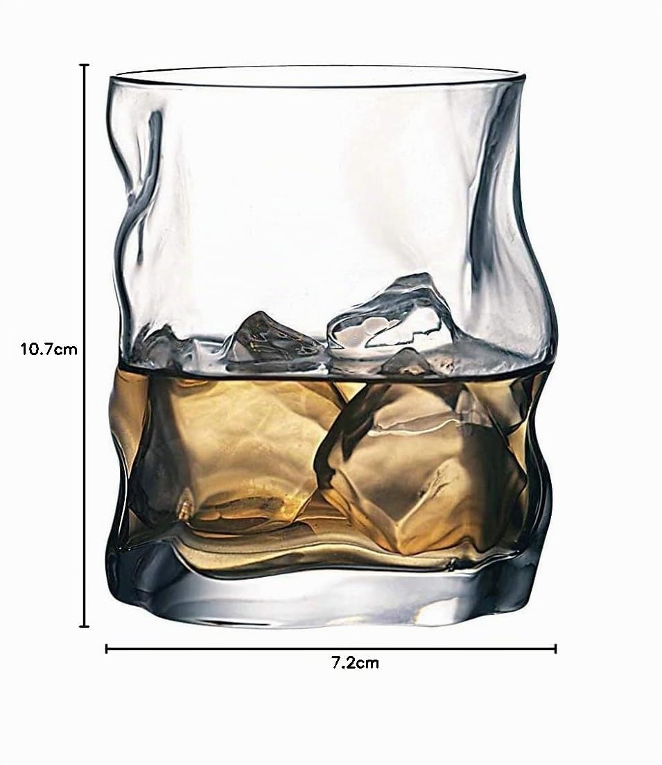 Bormioli Rocco Sorgente - Bicchiere whisky, Vetro, Trasparente, 300 ml, Pacco da 6