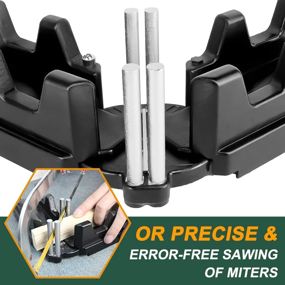 2-in-1 Mitre Measuring Cutting Tool, Measuring and Sawing Mitre Angles Cutting Tool for Home Improvement, Carpentry Work — view 5