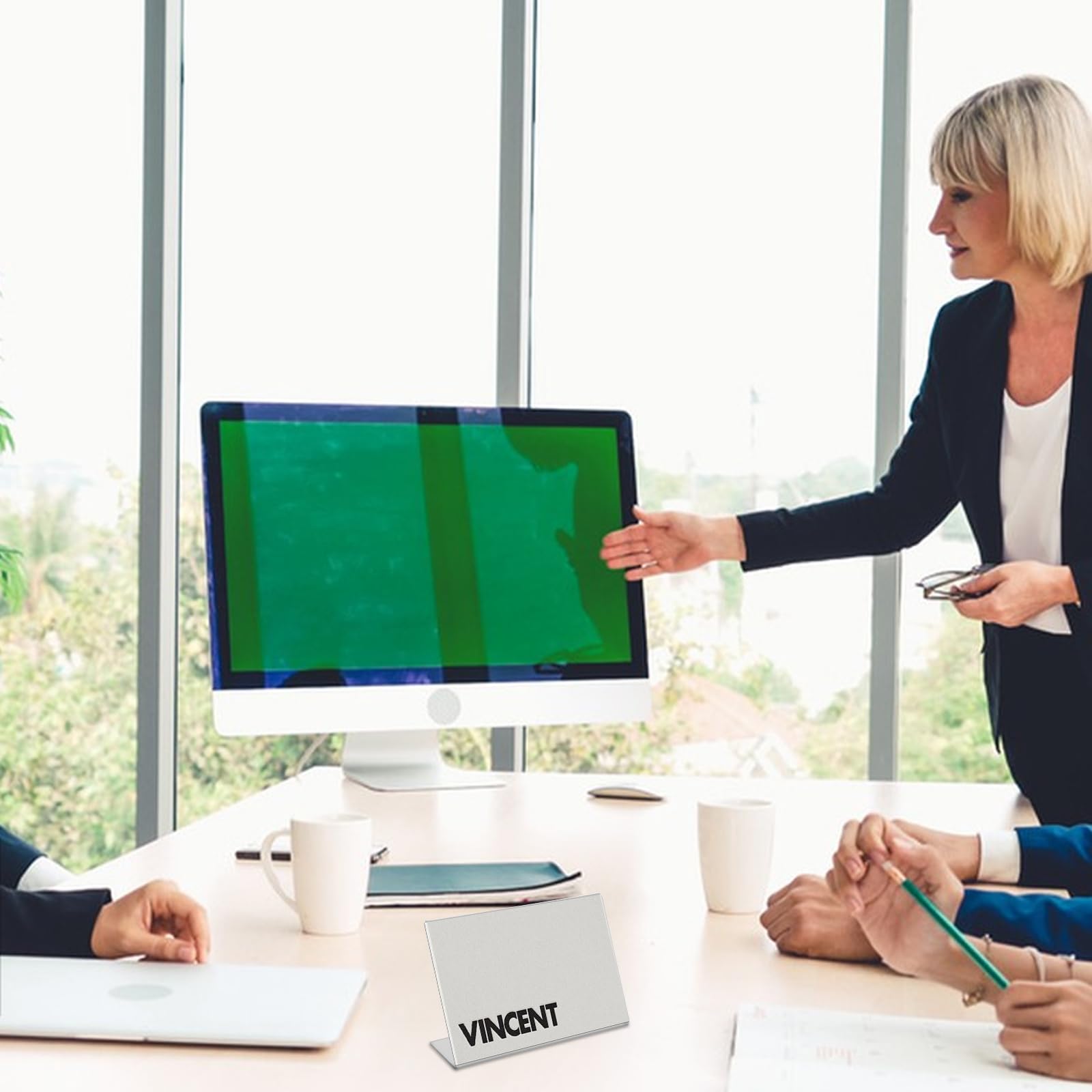 60 Mini Espositori In Acrilico Trasparente 6x9 Cm - Con Biglietti, Per Negozi, Uffici E Hotel - Foto 5