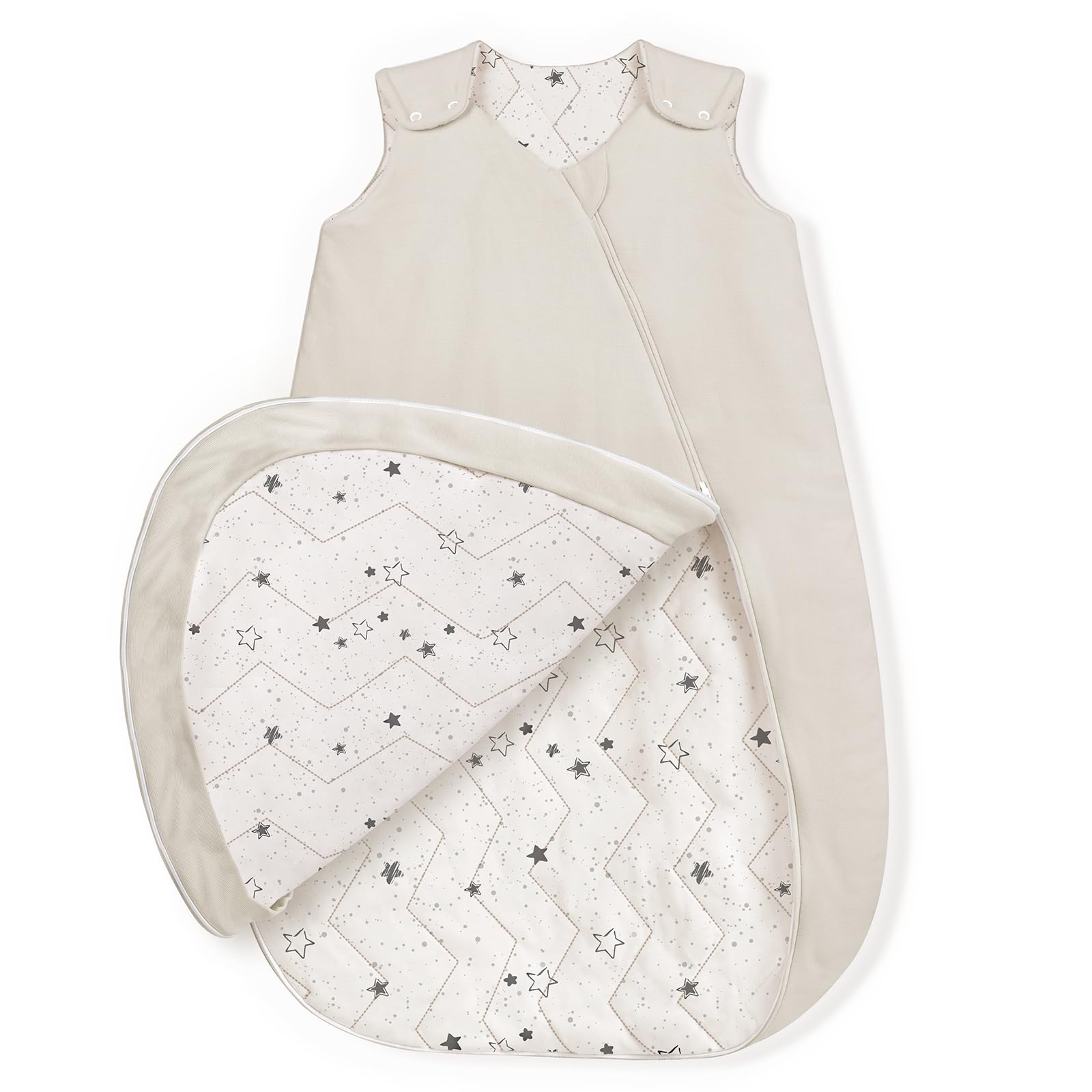 lulumoon Baby Schlafsack für 9-15 Monate: 2,5 TOG Warme Winter Schlafsack - Baumwolle und Elasthan 100% Polyesterfaserfüllung - Babyschlafsack 80cm