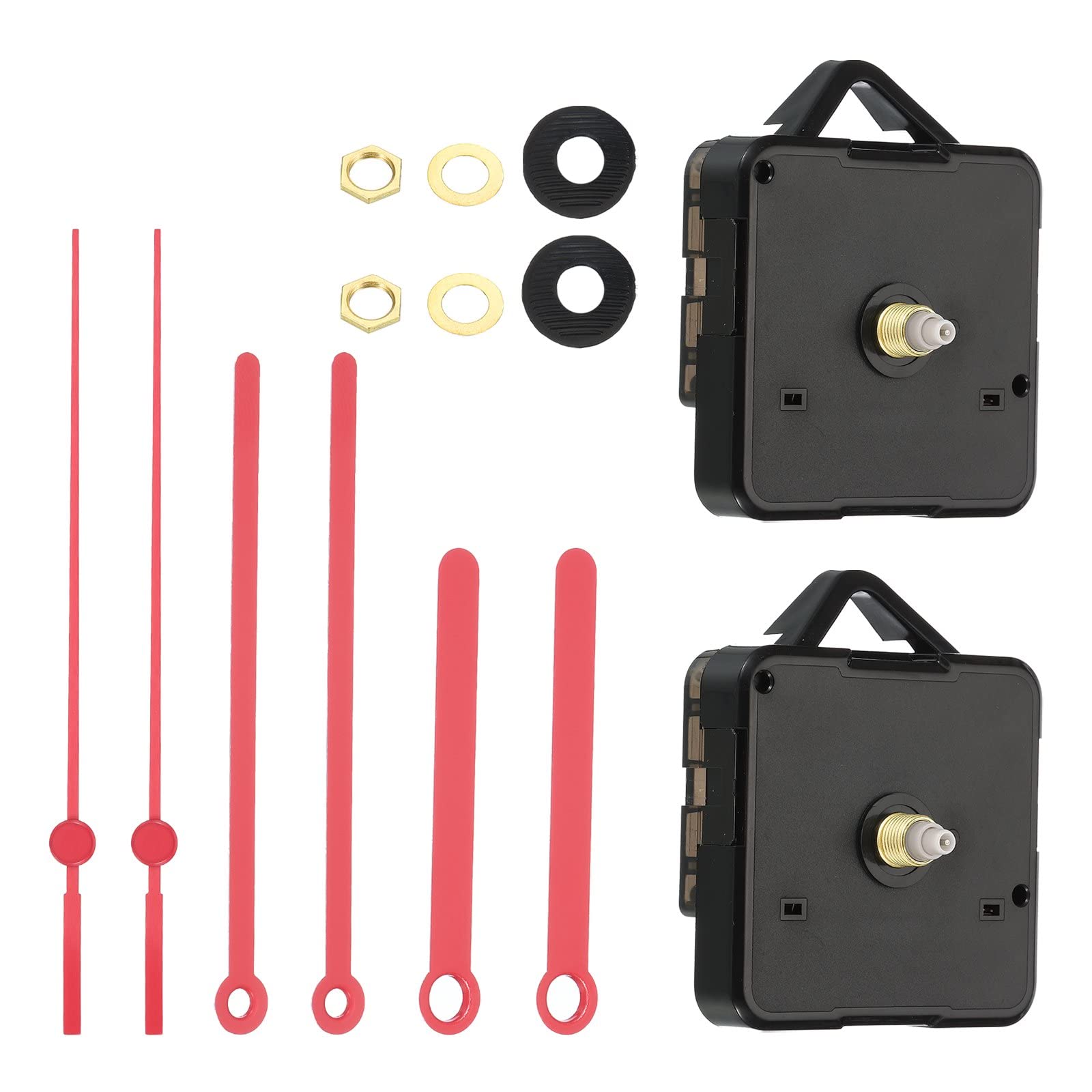 PATIKIL Quarzo Orologio Movimento 2 Set fai da te Orologio Sostituzione Meccanismo 25/32 Movimento Albero Lunghezza Adatta per 8-10mm Orologio Quadrante Spessore Marrone