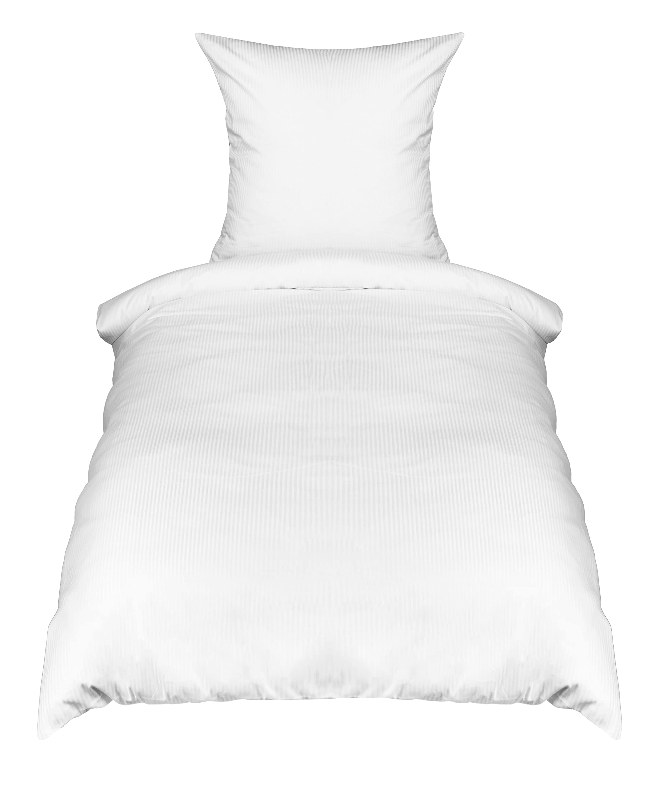 2-Piece Bed Linen Set 80 x 80 cm + 140 x 200 cm Mixed Fabric White