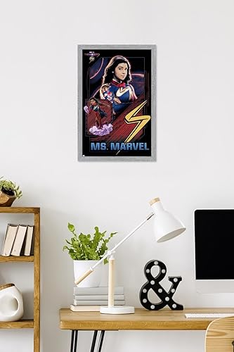 Miniatura 80 de Trends International Marvel The Marvels - Póster de pared de Ms. Marvel, 14.72 x 22.37 pulgadas, versión enmarcada en negro Versión con marco
