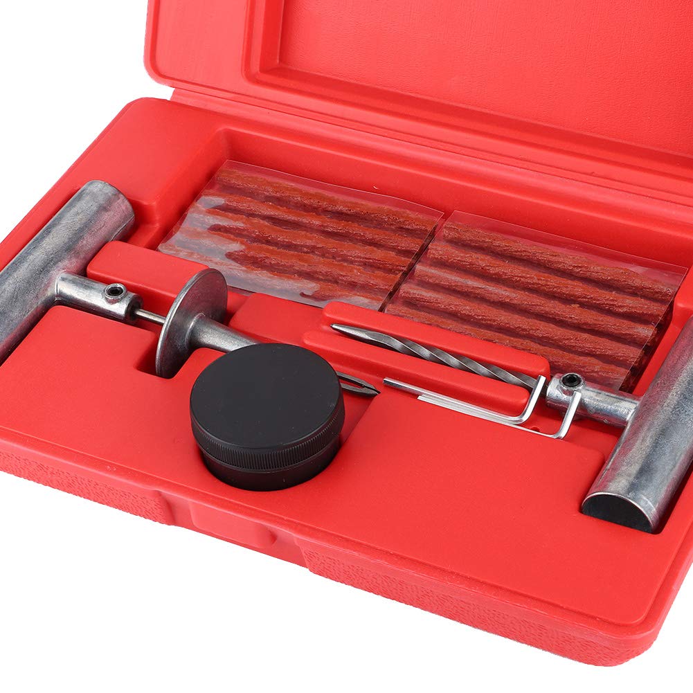 Kit de reparación de neumáticos, herramienta de reparación de tapón de pinchazo de neumático sin cámara para tractores, cortacésped, camiones, ruedas de automóviles