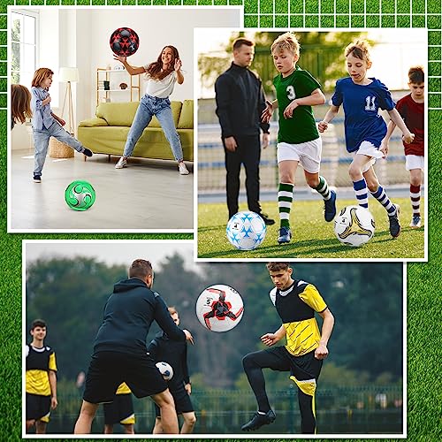Deekin 6 Pcs Soccer Ball With Pump Official Outside Sport Soccer Ball Machine Stitched Ball For Game Training Practice (Size 4) #TOP4