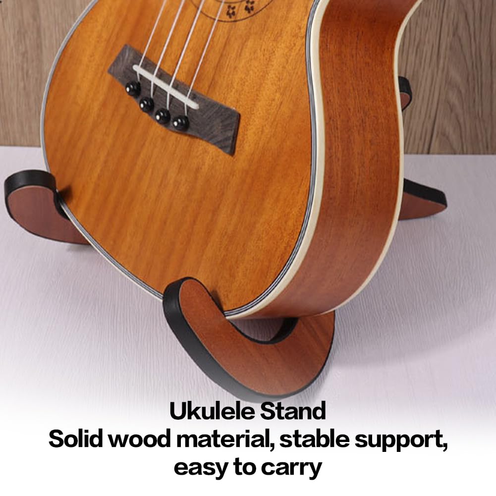 Supporto Per Ukulele In Legno - Pieghevole, Universale, Per Chitarra, Violino E Banjo