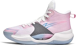 BTNCL Tênis de basquete feminino Sapatos masculinos Sapatos femininos Confortável, respirável, antiderrapante, resistente ao desgaste Superfície de malha ultraleve Sapatos esportivos práticos (Color