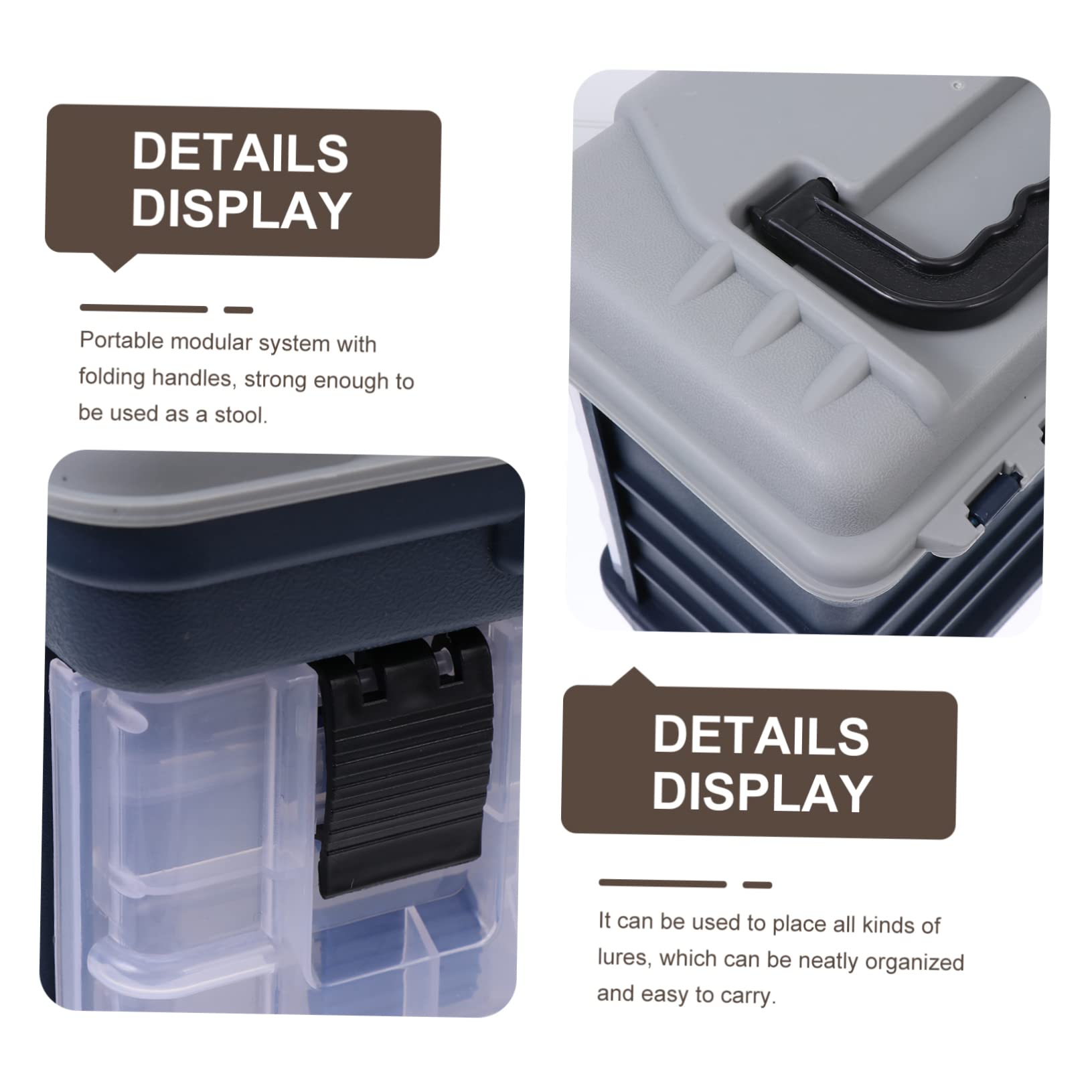 Scatola da Pesca Contenitore di Perline Attrezzatura da Pesca in Mare contenitori Organizer per Accessori da Pesca in plastica Custodia per ami da Pesca pp Yellow