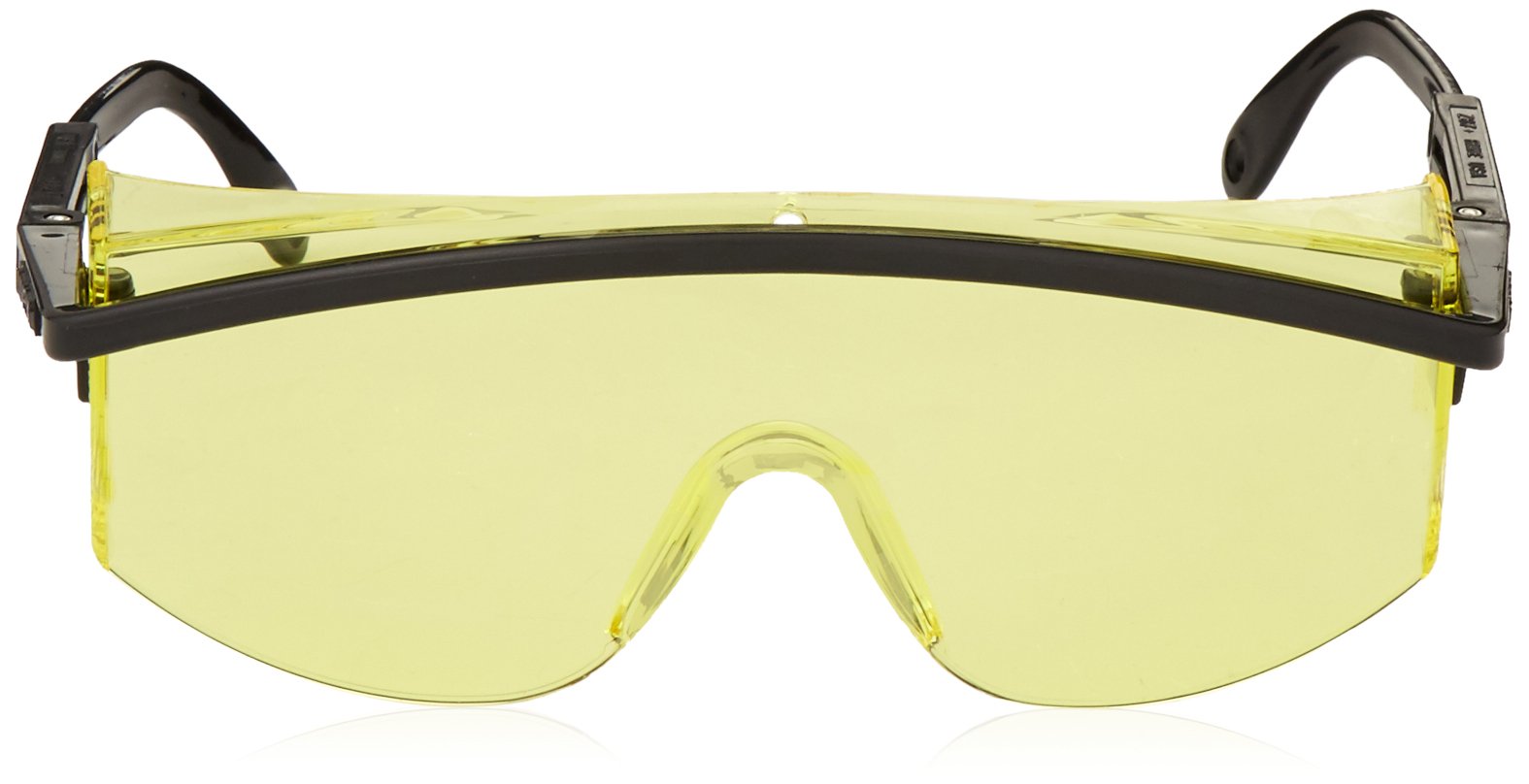 Honeywell Home Amber Safety Glasses, Scratch-Resistant, Half-Frame, Amber/Black (S145)