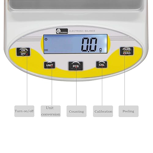 Miniatura 3 de CGOLDENWALL Balanza analítica digital de laboratorio de gran alcance, báscula de precisión de laboratorio, báscula de cocina, balanza electrónica de