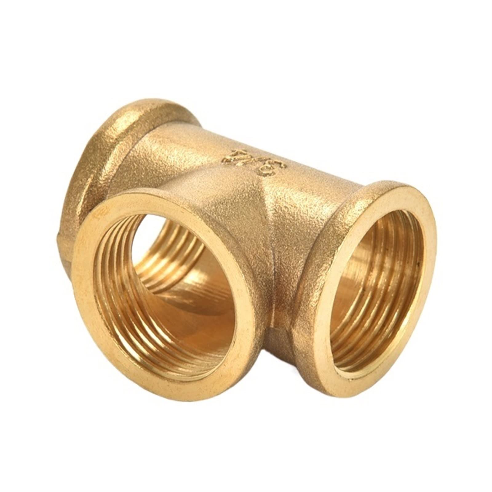 trójnik, Zestaw 2 mosiężnych trójników do węża z gwintem męskim, żeńskim, wodą, olejem, gazem, wiele rozmiarów(Onecolor,1/8Inch)