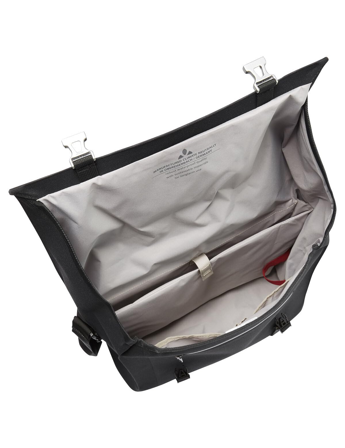 VAUDE wasserdichte Fahrradtasche für Gepäckträger, 20L mit Laptopfach 15,6", QMR 2.0 - für Pendeln und Alltag, Manufactured in Germany