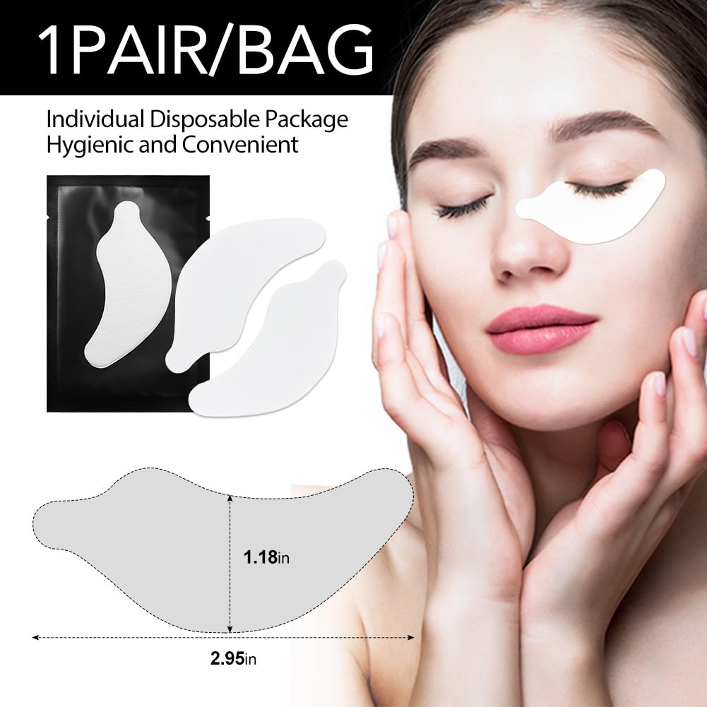 Lunamoon Eye Pads for Eyelash Extension Eyelash Pads Eye Pads Eyelash Extension Pad Eyelash Pads Eye Gel Pads Eyelash Lifting Pad Eyelash Colouring Pad Lash Extension Pads 50 works (Dolphin-Black) - Image 3