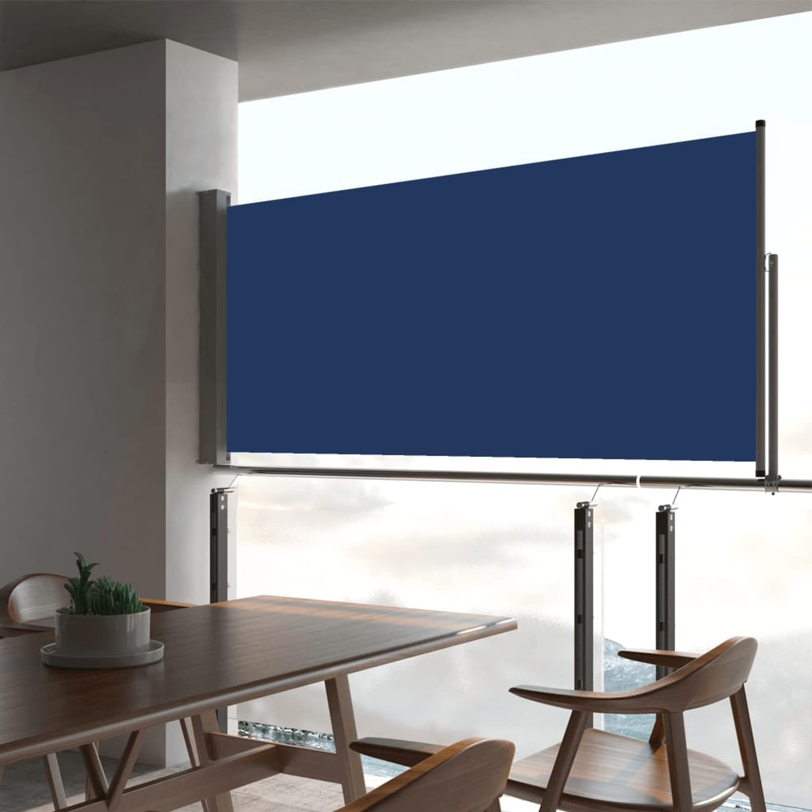 UISEBRT Tenda da sole laterale allungabile, 120 x 300 cm, per balcone