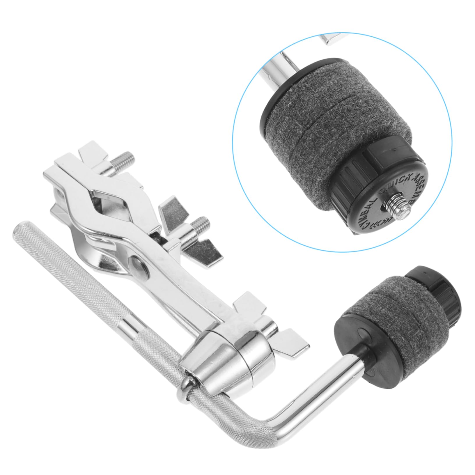 Kisangel Clip de Extensión para Platillos Brazo Articulado Sistema de Montaje para Batería para Platillos Musicales Escenarios de Percusión