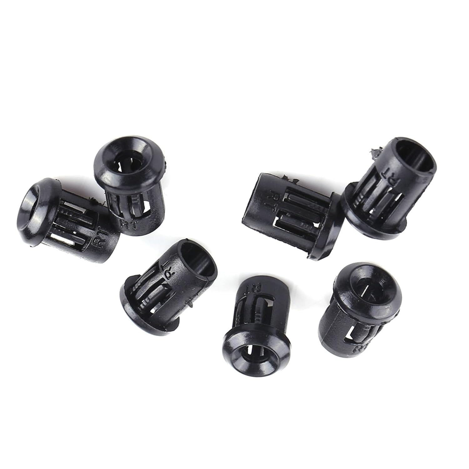 Diode Holder, Lamp Diode Holder, Light Diode Holder, 3mm LED 50Pcs Lamp Socket Diode Holder Nylon Black Clip Bezel Mount Useful, Sturdy and Durable, 4 Different Sizes (3mm)