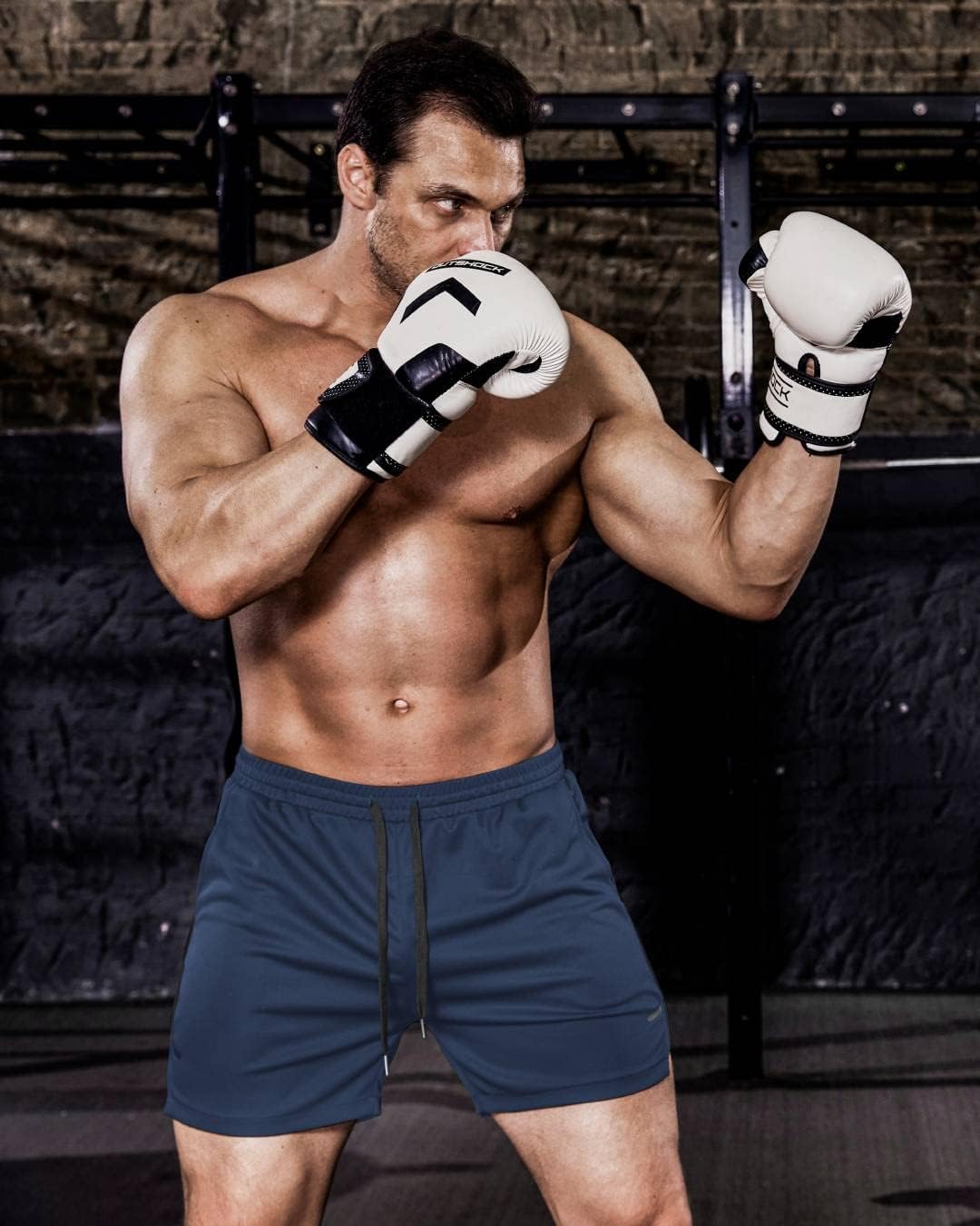 COOFANDY Men's 2 Pack Gym Workout Shorts Quick Dry Athletic Shorts 5 Inch Lightweight Sports Running Shorts with Pockets - Image 2