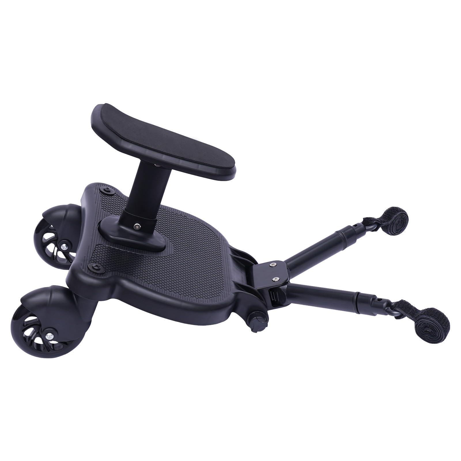 Skateboard Universal para Cochecito de Bebé – Tabla con Asiento Desmontable 25kg, Plataforma Plegable