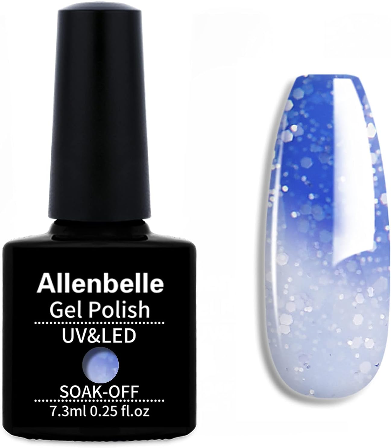 Allenbelle Color Changing Nail Polish Gift set Color Changing Gel Polish Set Mood Soak Off Uv Led Gel Nail Polish 5730