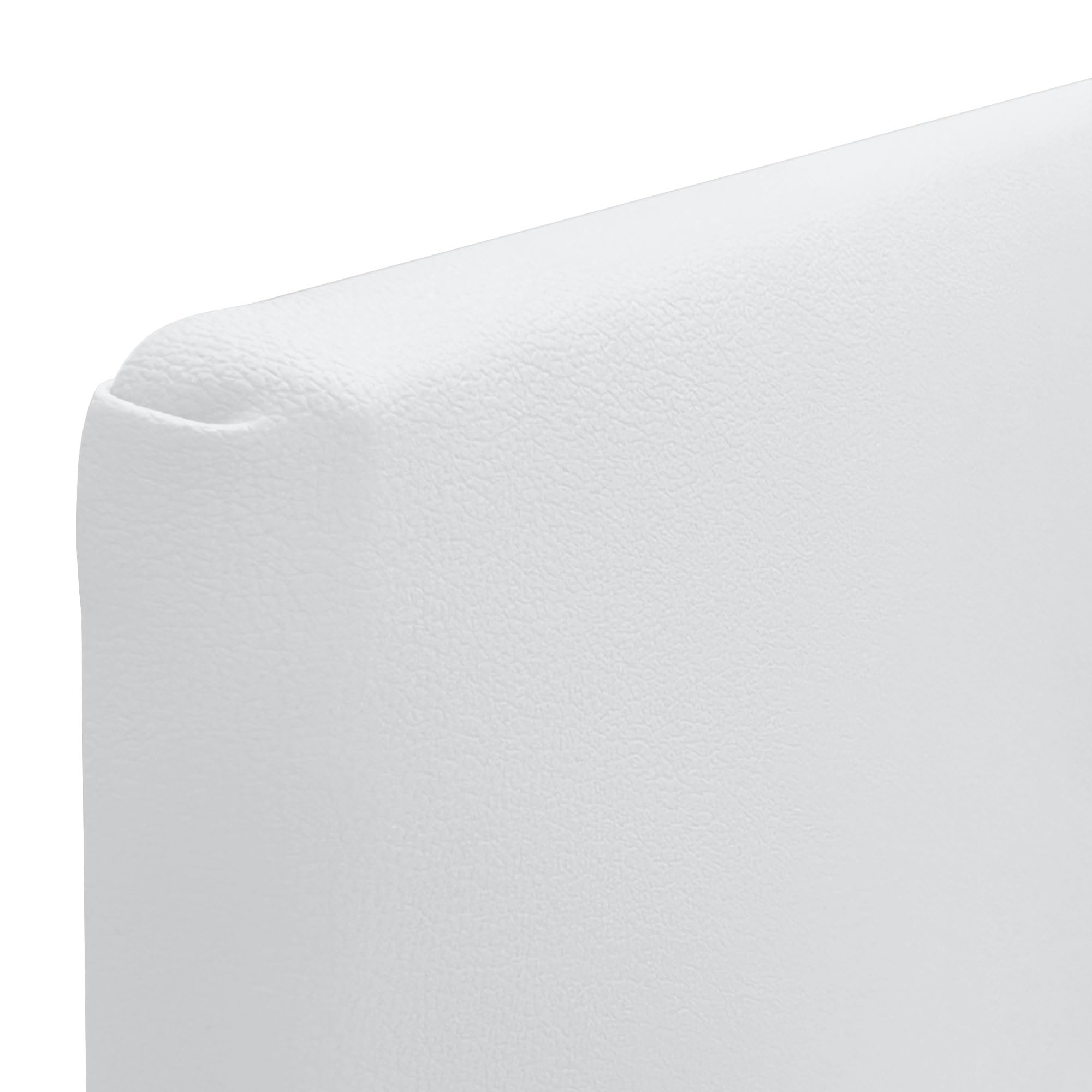 DHOME Testiera Imbottita Liscia in Similpelle Altezza 70CM Spessore 4cm e 8cm per Parete Acustica Testate Letto Pannello Fonoassorbente Camera da Letto (Similpelle Bianco, 160cm, Spessore 4cm)