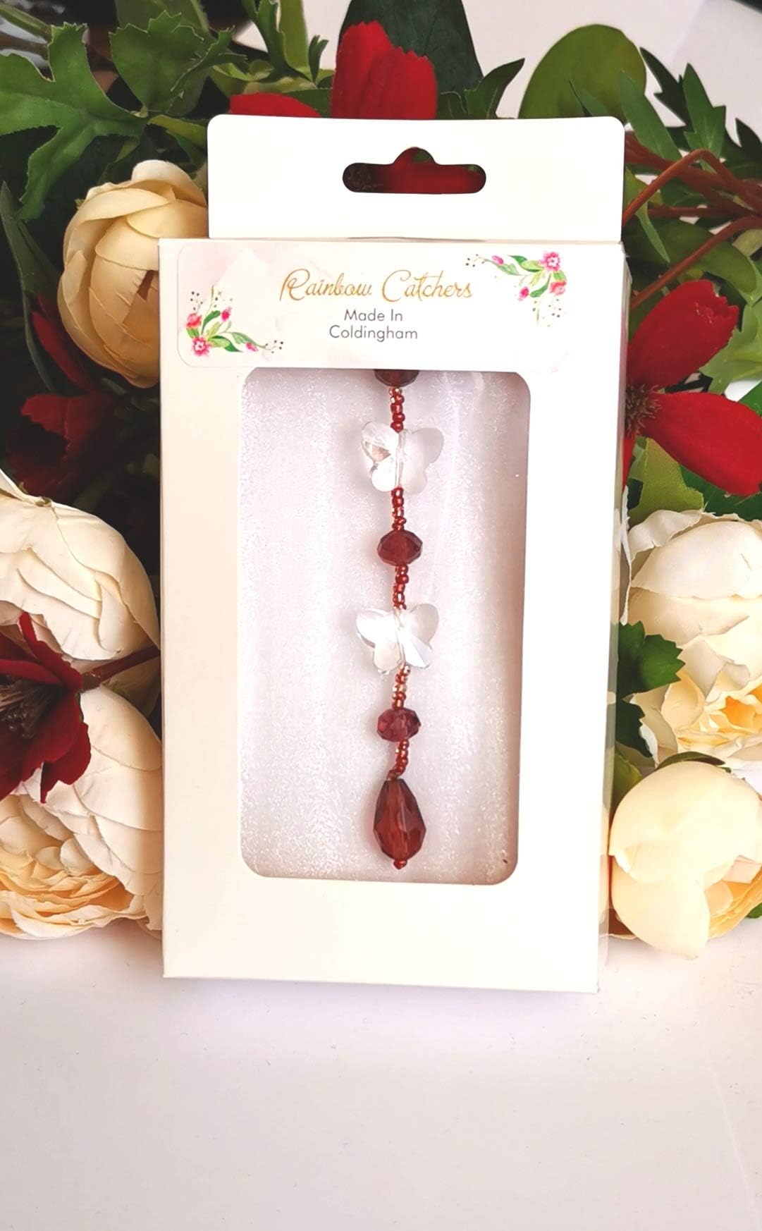 Boxed Suncatcher Rainbow Maker Prisms Chakra Beads Crystal Ball Window Decor
