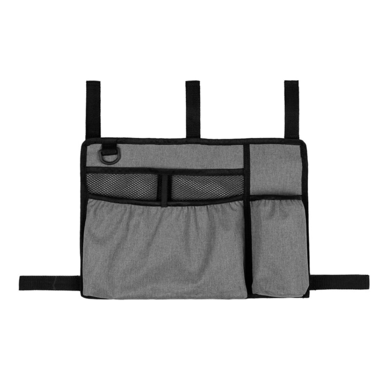 Kalttoy Grey Multipurpose Wheelchair Side Storage Bag For Daily Use Waterproof And Sturdy Oxford Cloth Hanging Pack Household Sturdy Wheelchair Side Bag