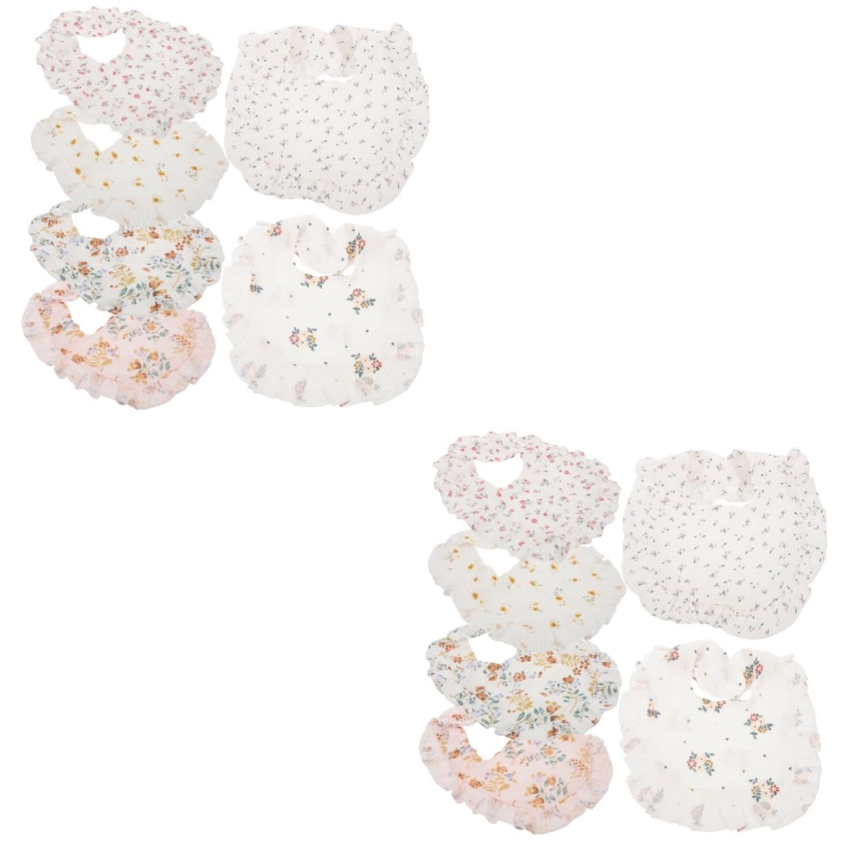 Abaodam 12 Stk Speichel tasche Lätzchen aus Baumwolle -Bandana Lätzchen für zahnende Babys Waschbare Baby sabbern Kinderkrankheiten Baby füttern