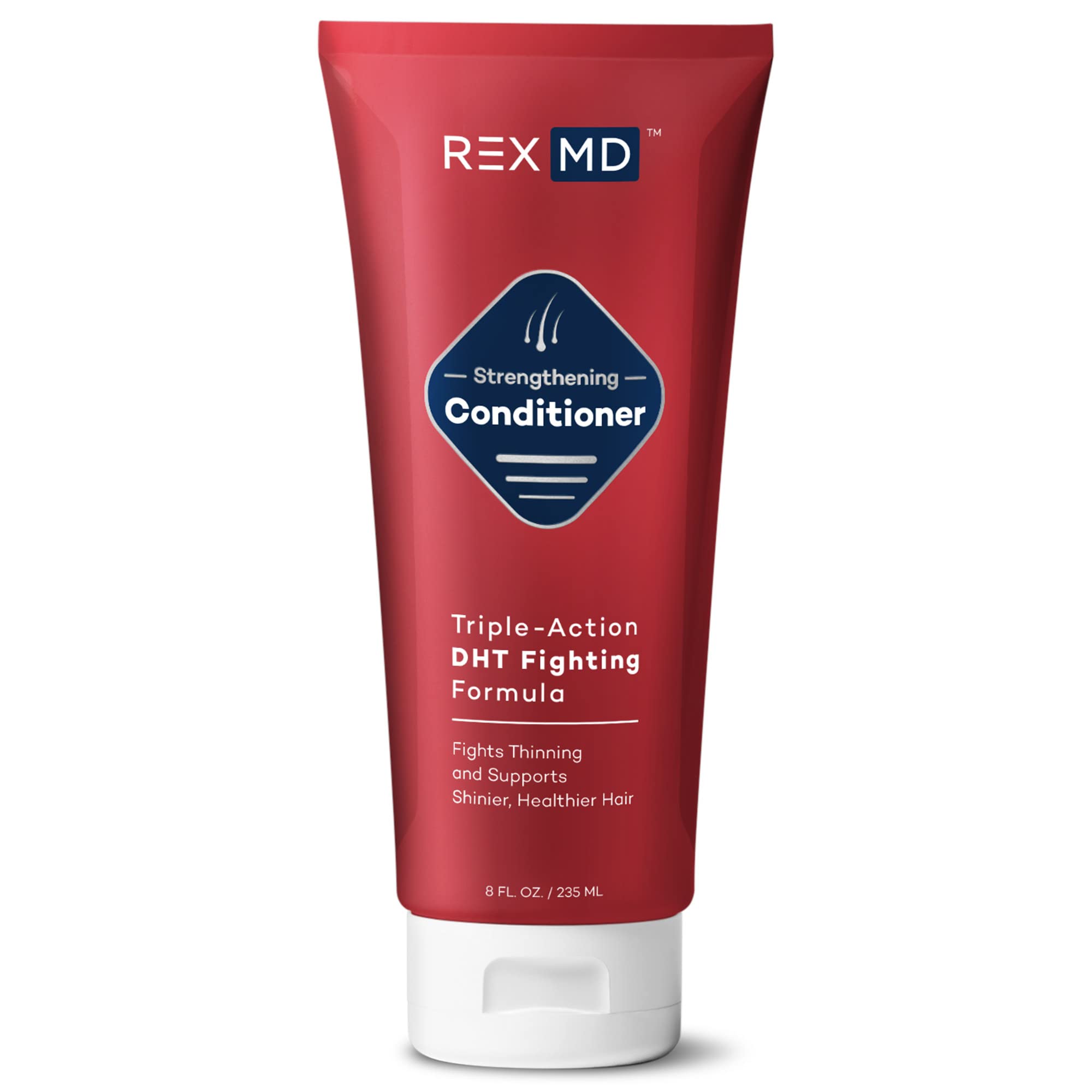 REX MDStrengthening Conditioner - Moisturizing Formula With Naturally-Sourced Hydrators and DHT Fighting Botanicals for Visibly Fuller, Thicker, Healthier Hair (8 Fl. Oz. (1 Month))