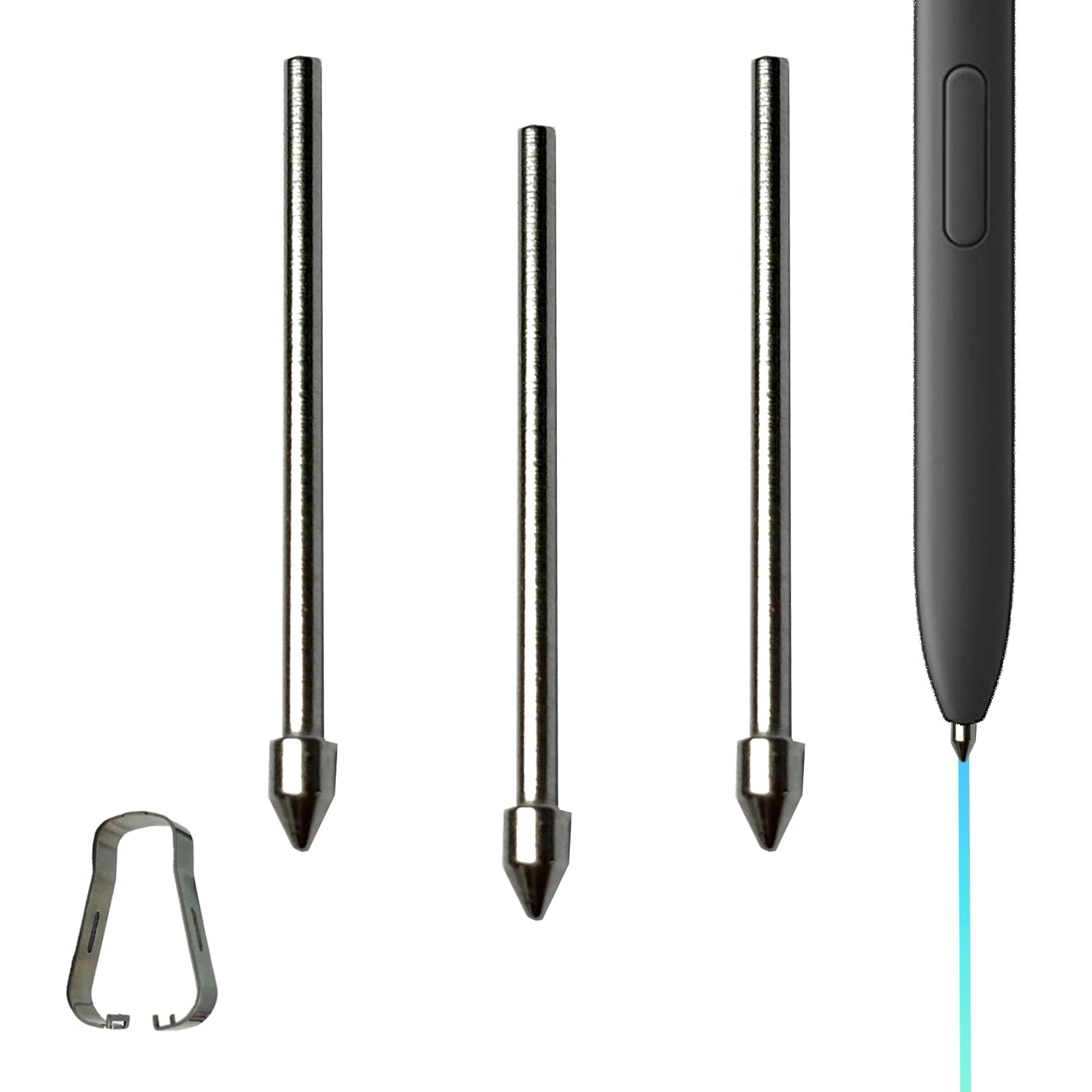 3 PCS Galaxy Tab S6 Lite S Pen Metal Tips/Nibs Replacement, Compatible with Samsung Galaxy Tab S6 Lite S Pen, Titanium Tips/Nibs with Tools-picture-16