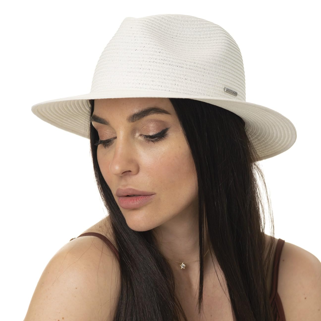 Stetson Dawson Traveller Chapeau de Paille Toyo Protection UV 40 Unisexe Printemps Ete