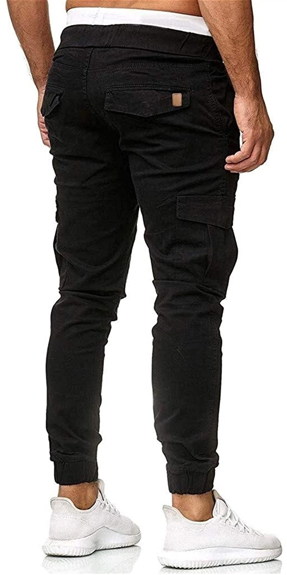 SIYAN Spodnie robocze męskie z wieloma kieszeniami bojówki męskie, spodnie cargo męskie slim fit bojówki męskie zimowe spodnie taktyczne męskie bojówki rozciągliwe spodnie do biegania na zewnątrz
