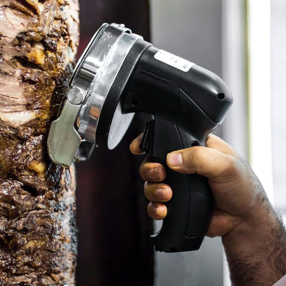 Meat Slicer Machine, Electric Kebab Knife Portable Cordless Power Professional and Commercial Electric Shawarma Knife Gyro Knife Doner Kebab Slicer