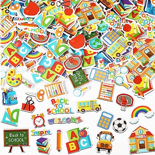 JULBEAR 300 Pcs Back to School Foam Stickers for Kids Campus DIY Crafts