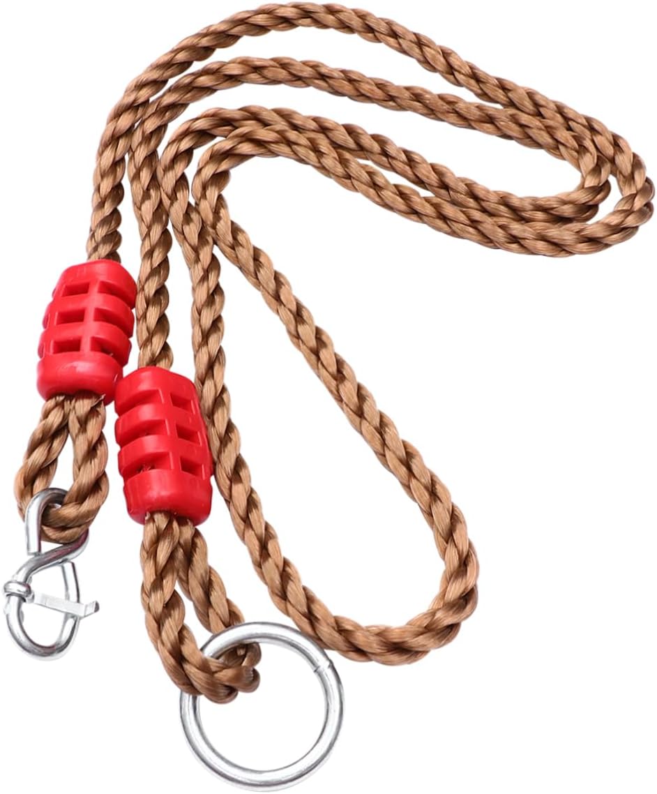 6pcs Adjustable Swing Strap Hanging Kit Outdoor Connection for Tree Swings and Hammocks Durable Nylon Pp Rope with Connectors Easy Installation for Family Fun