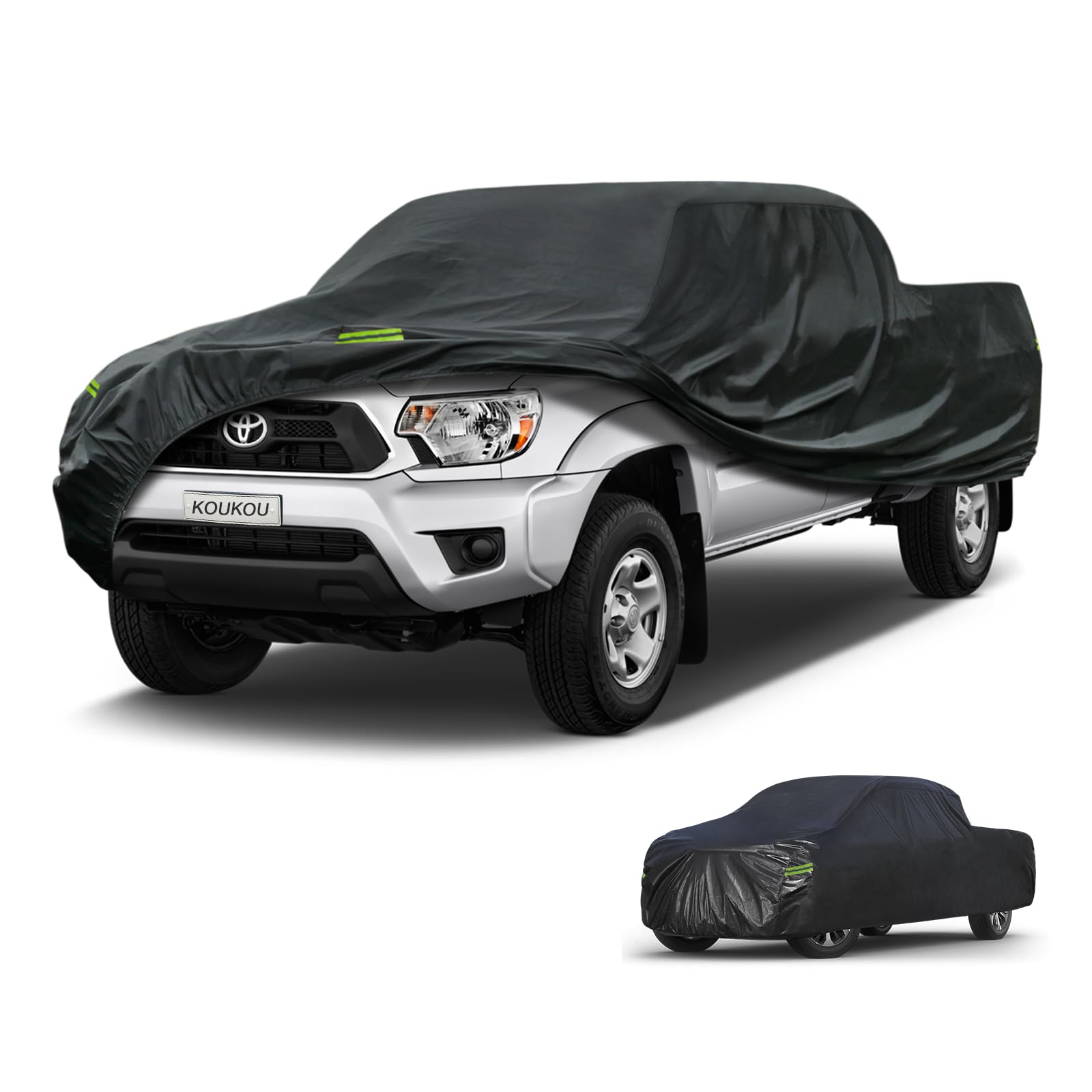 KouKou Waterproof Pickup Truck Cover All Weather, Fits 214-220 inch
