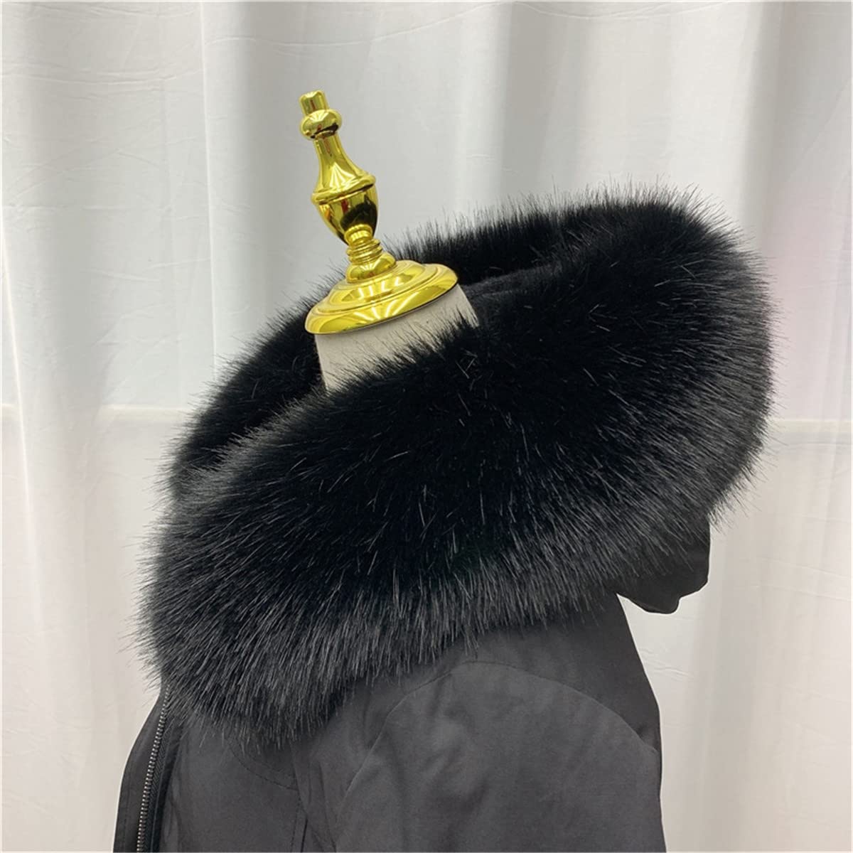 FYJDI Faux Fur Trim for Hood Replacement Detachable Fur Hood Trim FYJDI Faux Fur Trim for Hood Replacement Detachable Fur Hood Trim