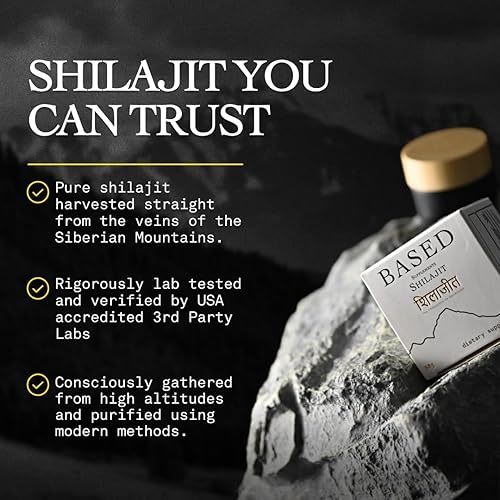 Miniatura 2 de Shilajit basado  Resina pura de Shilajit con máxima potencia, energía y apoyo inmunológico para hombres y mujeres, rica en ácido fúlvico y más de 85