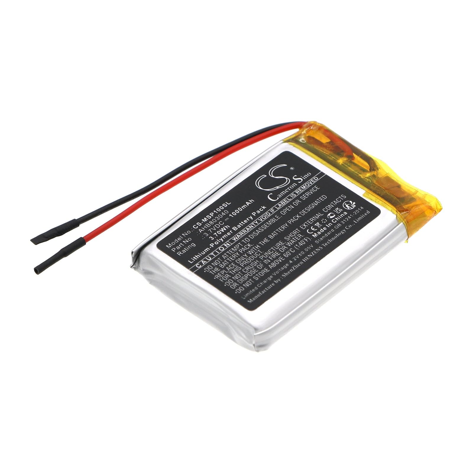 VI VINTRONS Battery for Monster MNPUCK, PUCK, AHB803040,