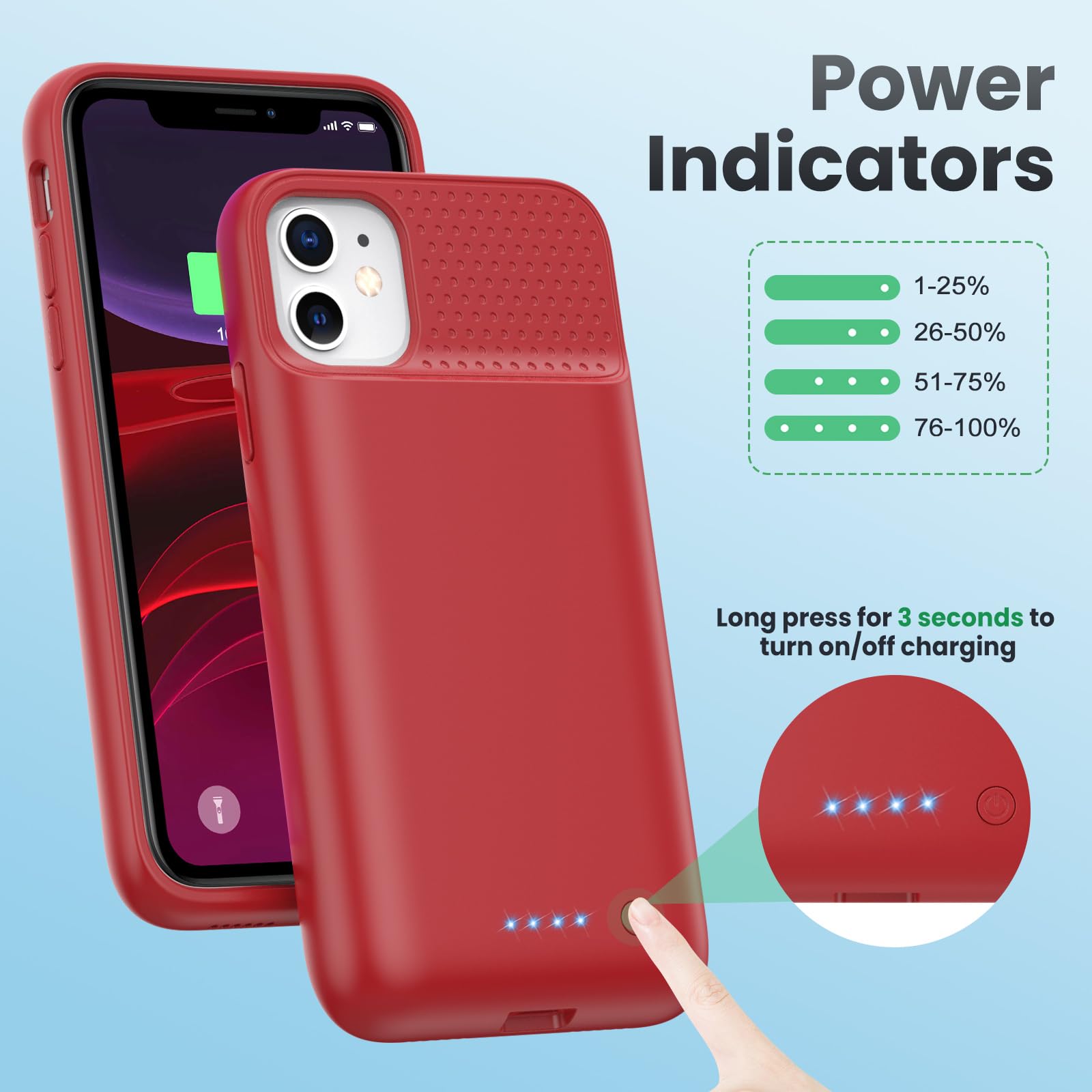 Phone Case Iphone 11 Cover With Battery JBUBN Battery Case For