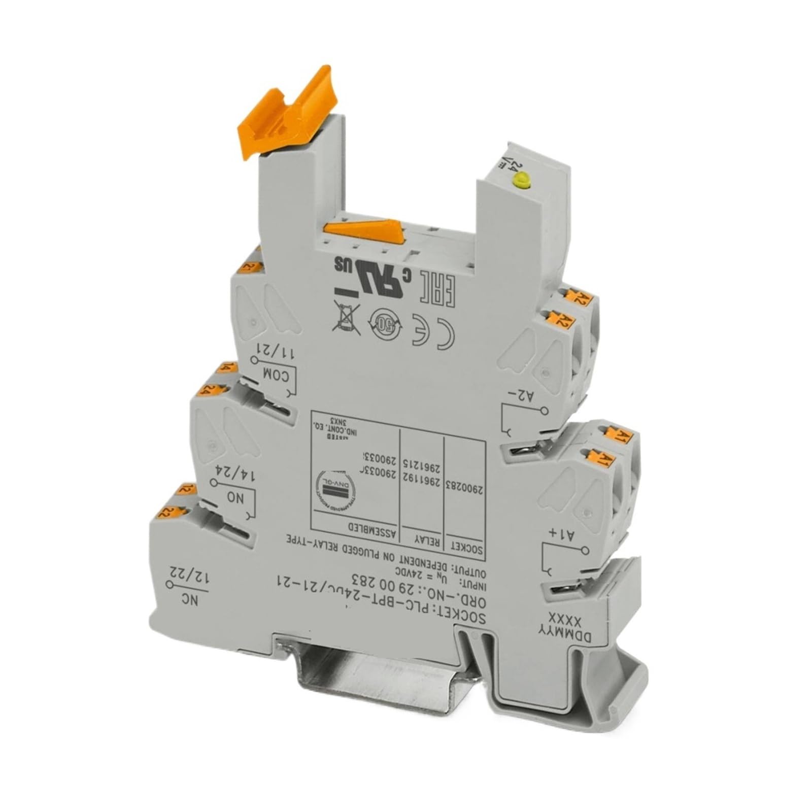 Relay module 2900338 PLC-RPT-24DC/21-21AU Relay Module 2 Contacts 24V DC