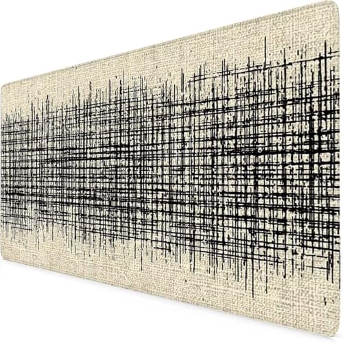 Tapis de souris XXL noir 1200x600mm avec base antidérapante pour PC et ordinateur