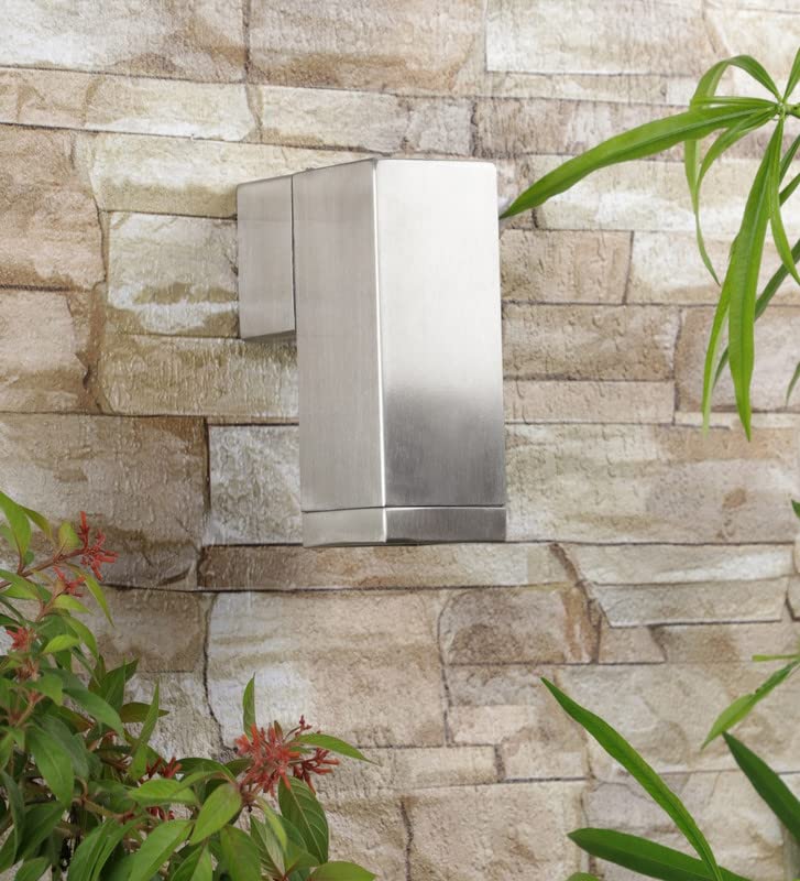 Image of ELIANTE Silver Metal Wall Light AV003-1-SQ-SSV | 3 Years Warranty | Free - LED LAMP