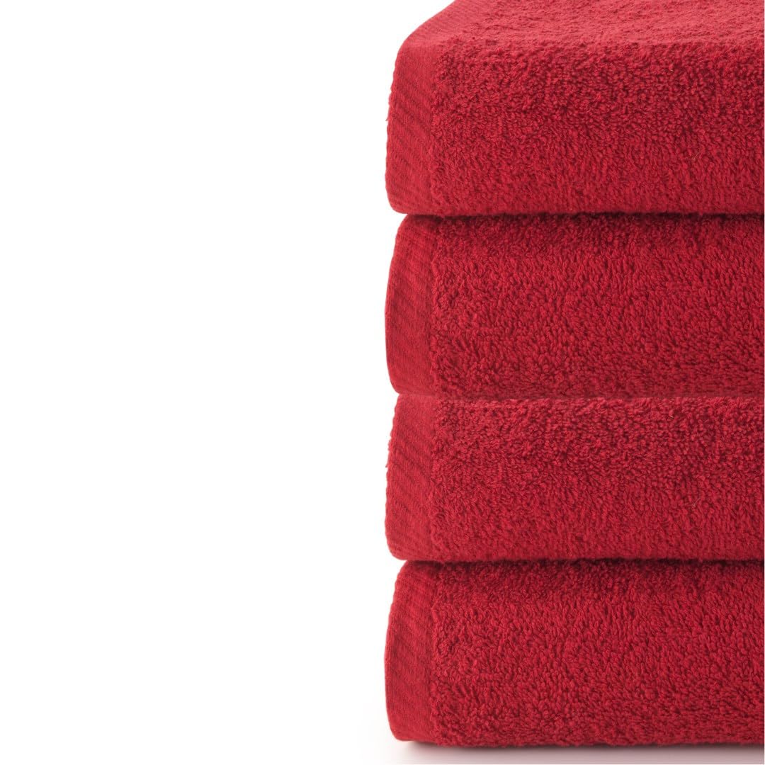 Top Towel Plus – 4er Set große Badetücher 100% Baumwolle | Weiche, saugfähige und langlebige Duschtücher 70 x 140 cm | Premium Handtuch-Set für modernes Bad