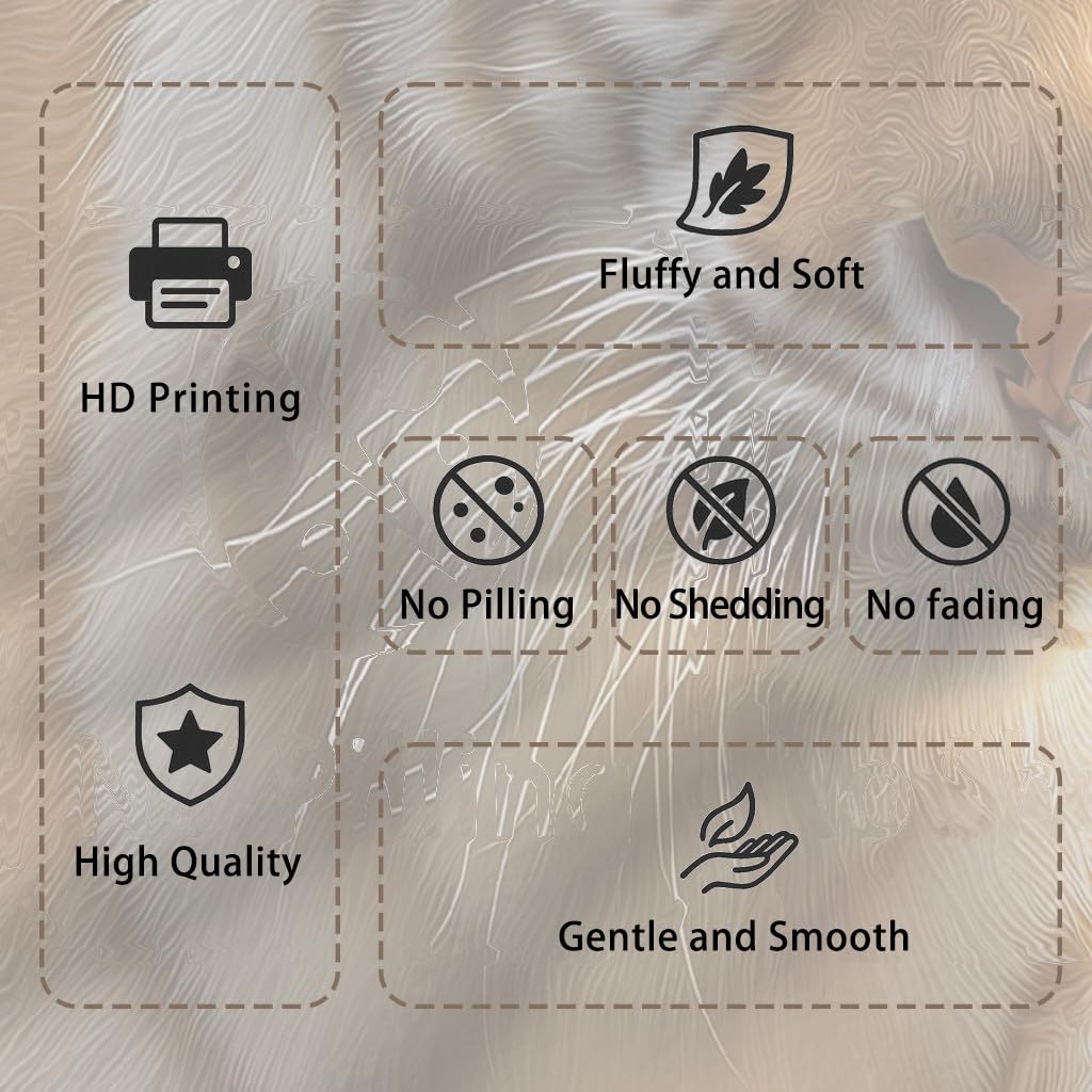 Generico Coperta Pile di Alta Qualità Matrimoniale 220 x 270 cm, Caldo Super Morbida Coperte a Tema Animale, Oro Tigre Luce Elettrica Selvaggio Copriletto per Adolescenti Ragazzi Ragazze e Adulti