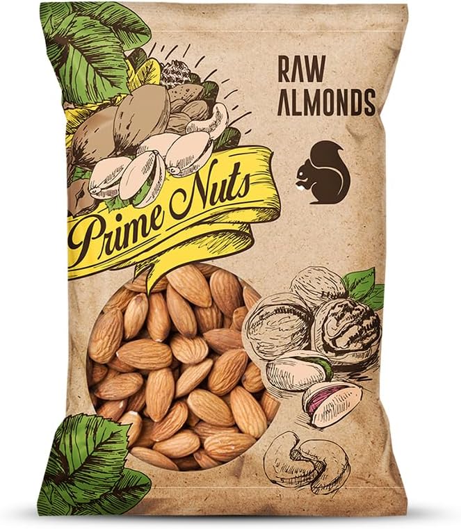 Prime Nuts Raw Almonds | 175 gm | Rich in Magnesium & Vitamin E | High in Protein & Antioxidants | Dietary Fibre | Healthy Immune System | Healthy Ready-to-Eat Snacks